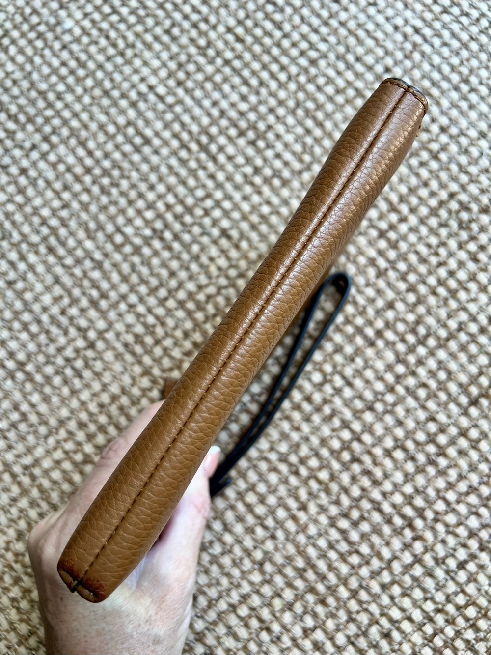 🤎 Tory Burch Leather Double-Compartment Wristlet Clutch - Picture 4 of 8